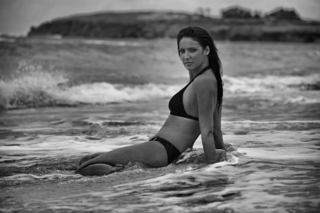Female model photo shoot of nikki83 by Dima in Maha`ulepu Beach, Kaua'i