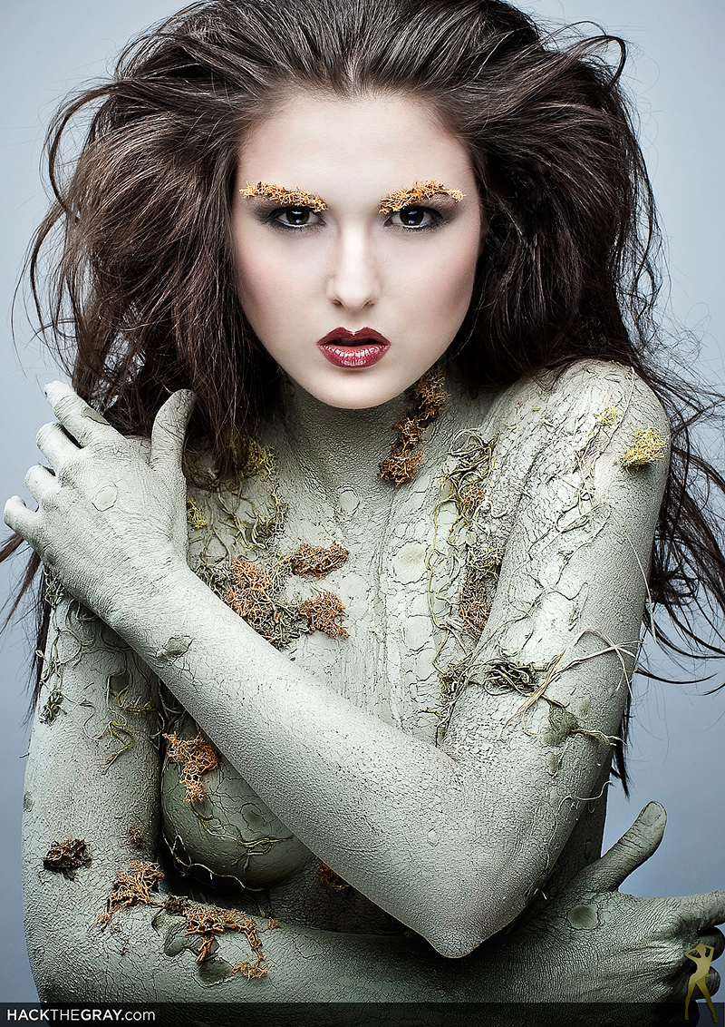 Female model photo shoot of lene85 by Wolf Steiner in Vienna, Austria, makeup by Nadja Hluchovsky