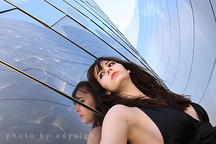 Male and Female model photo shoot of adysign and Alanna Gilbert in downtown LA