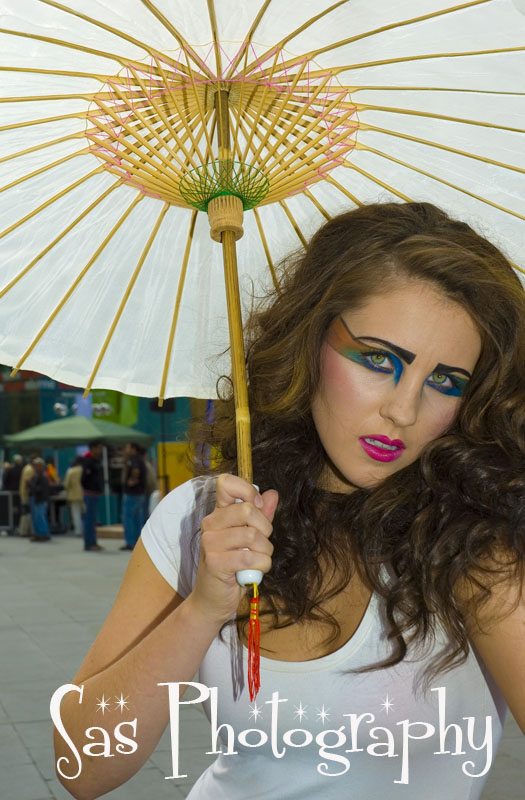 Female model photo shoot of Sas Photography and Sarah E M in Fed Square, makeup by JK MAKE-UP
