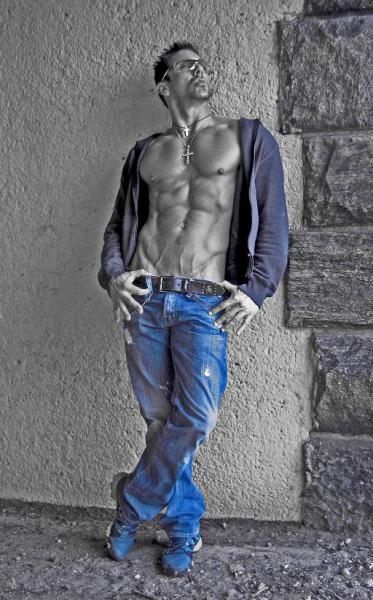 Male model photo shoot of Mikah Knowles in NYC April 2009