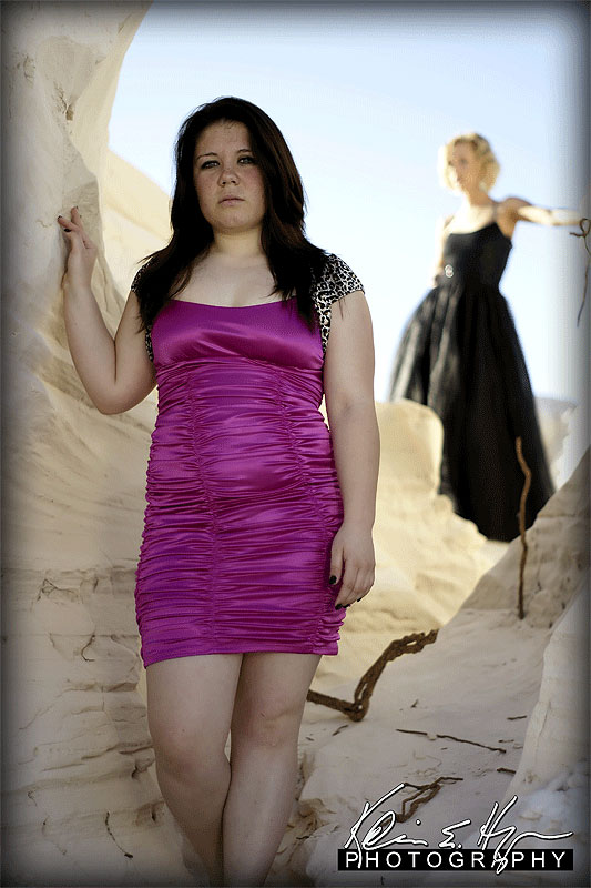 Male and Female model photo shoot of Kelvin Hargrove, Lindsy Marie Cesar and Destiny Connelly in White Sands, NM