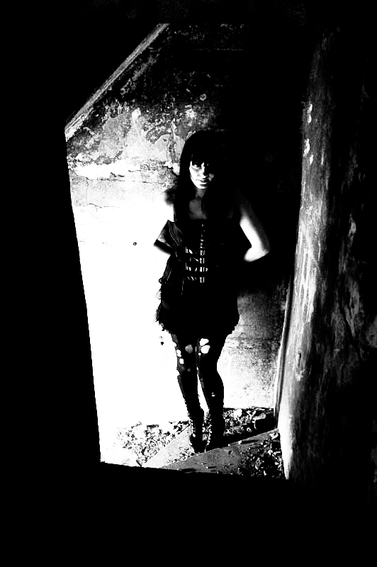 Female model photo shoot of Cemetery Doll by BCI-Broken Clock Images