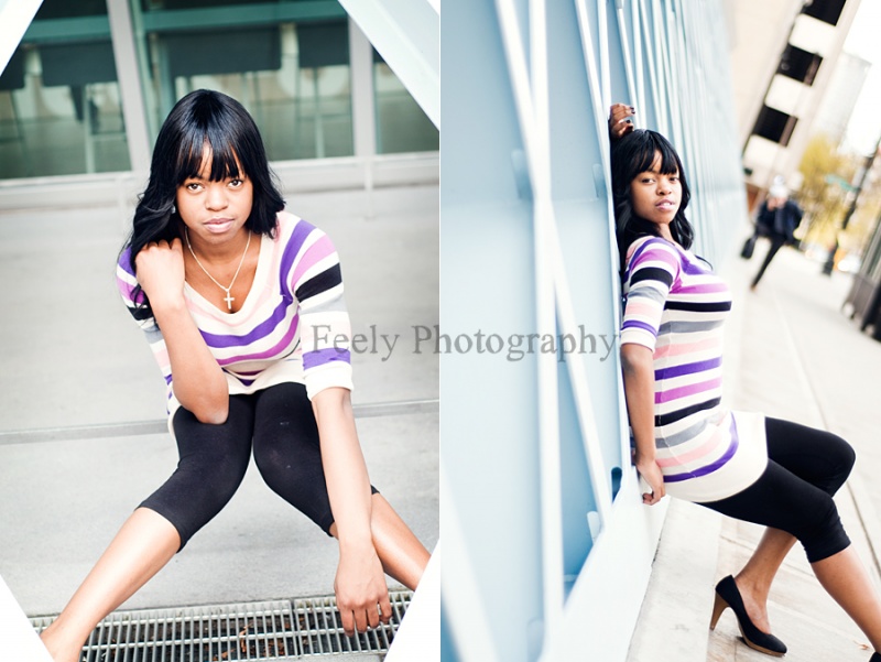 Female model photo shoot of Nyema Yvonne by JessicaFeelyPhotography in Downtown Seattle