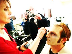 Female model photo shoot of LauraLee MakeupArtistry in On Movie set for We are Legion - Paramore Films
