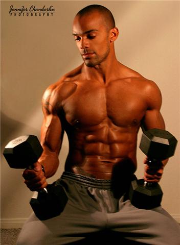 Male model photo shoot of Tony Cress by JenniferChamberlin in my gym