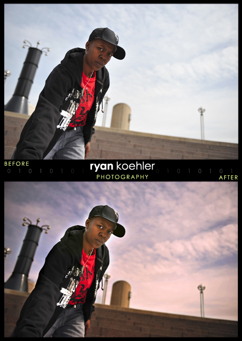 Male model photo shoot of Ryan Koehler Retouching in Hart Plaza, Detroit, MI