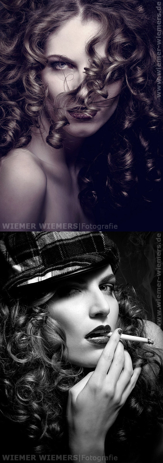 Male and Female model photo shoot of Wiemer Wiemers and La Blanca in Berlin, Germany, makeup by Nadine Emmert