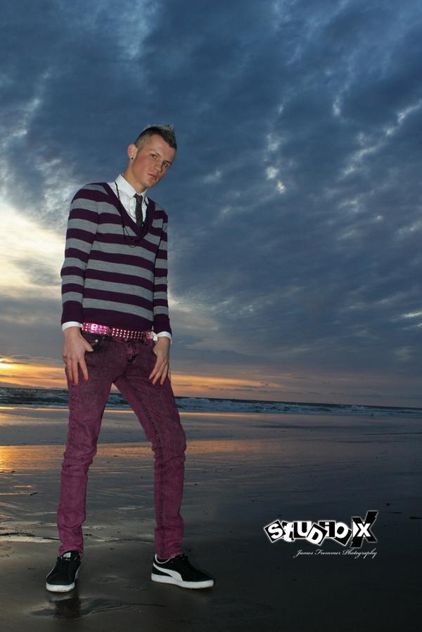Male model photo shoot of James Frommer in Huntington Beach