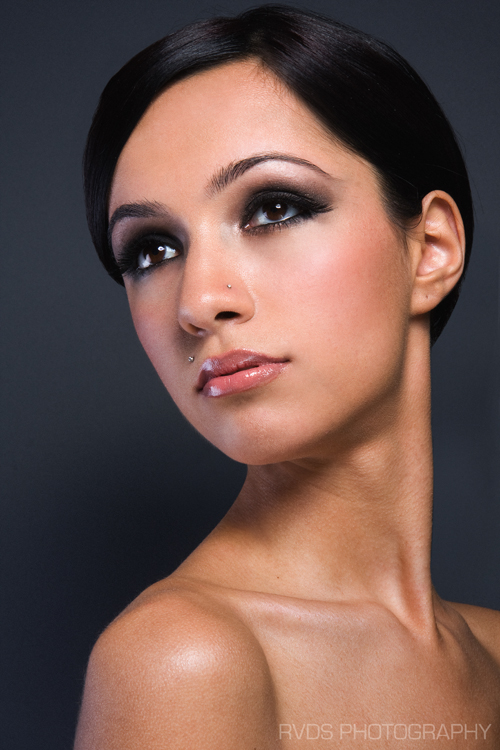Female model photo shoot of Z u b i by RVDS, makeup by Miss La Make-up artist