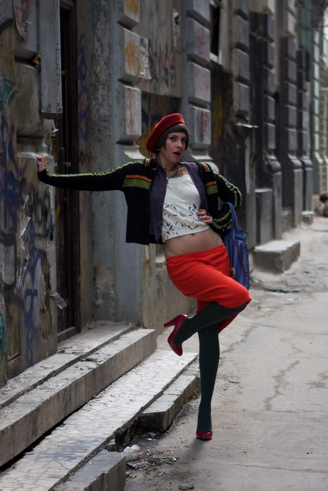 Female model photo shoot of sascha6990 by Baluta Cristian in Centrul vechi, Bucharest