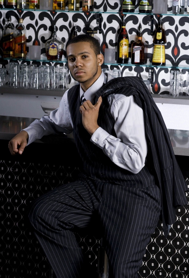 Male model photo shoot of Justis H in 414 Sound Bar Mpls