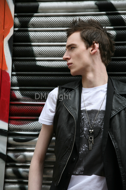Male model photo shoot of DMKnight in Aldgate, East London, wardrobe styled by Ana Galakhova, makeup by amandeep dhami
