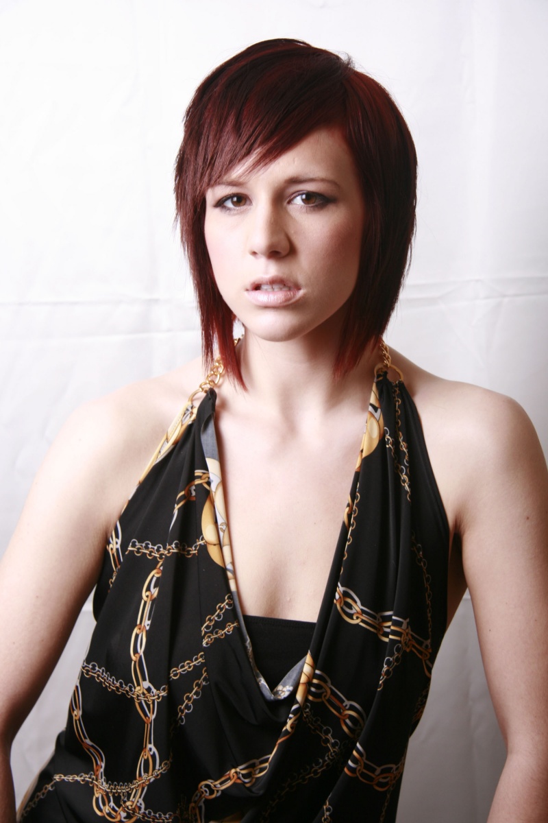 Female model photo shoot of Allison Artist, hair styled by Tony Shkreli