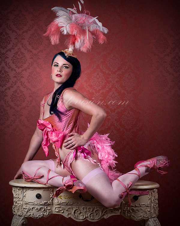 Female model photo shoot of Silk Orchid Corsetry and Danica Lee by Kate OBrien Creative, makeup by Henny_Jo