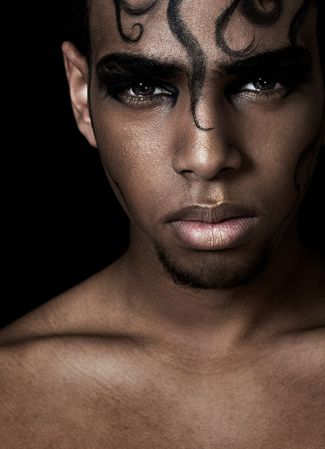 Male model photo shoot of yhwphoto in Toronto Studio, makeup by Crawl Make Up