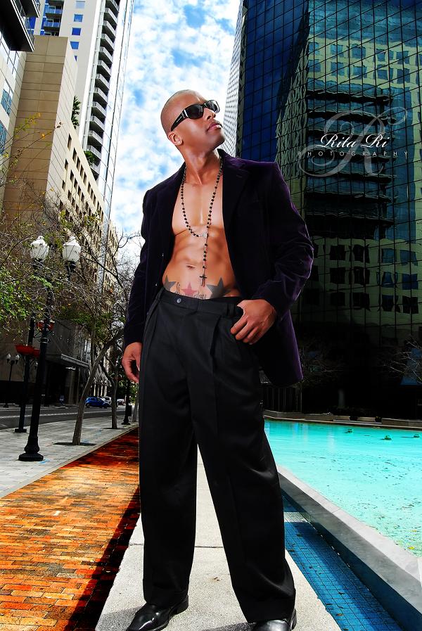 Male model photo shoot of Lundon Stylez by RitaRi Photography