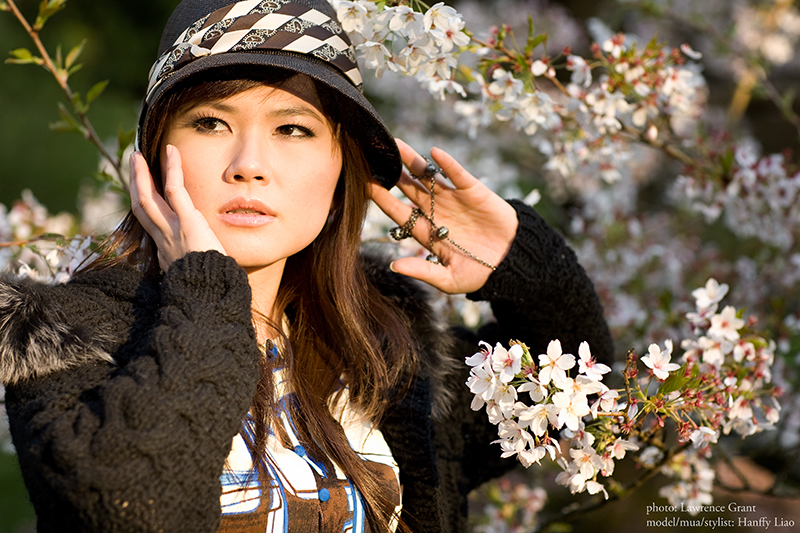 Female model photo shoot of Hanffy Liao by Lawrence Grant in Seattle, makeup by Hanffy