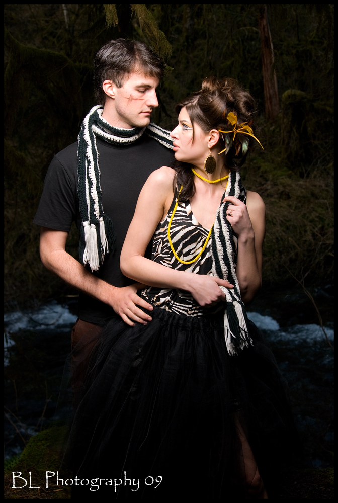 Male and Female model photo shoot of Ben Lundberg, Daniel Richter and -Janie- in Silver Falls Oregon