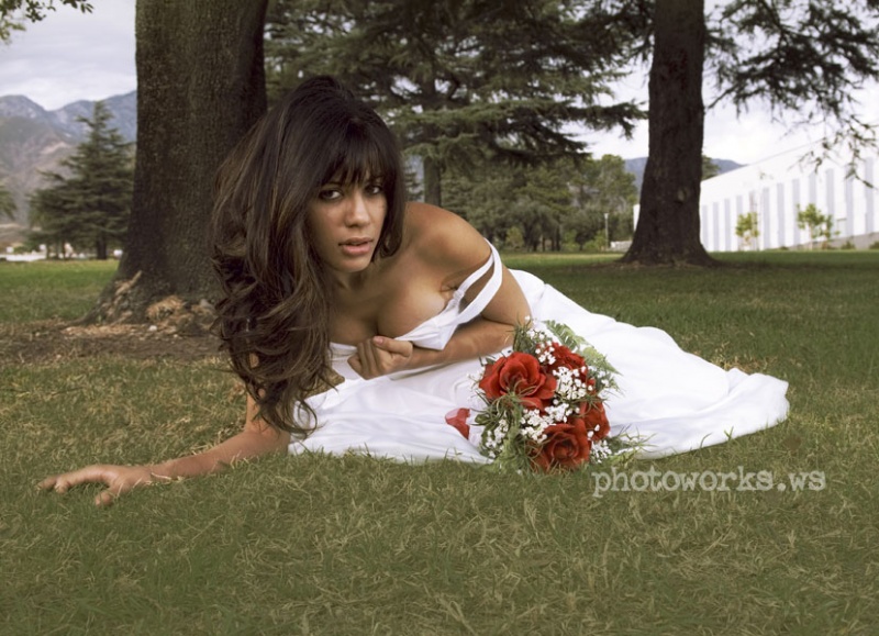 Male and Female model photo shoot of Erotic Bridal Images and Luisa Mari in Rancho Cucamonga, California