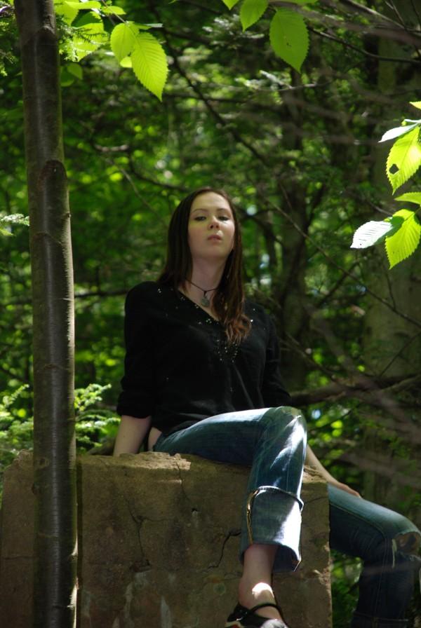 Female model photo shoot of Jessika666 in in the woods
