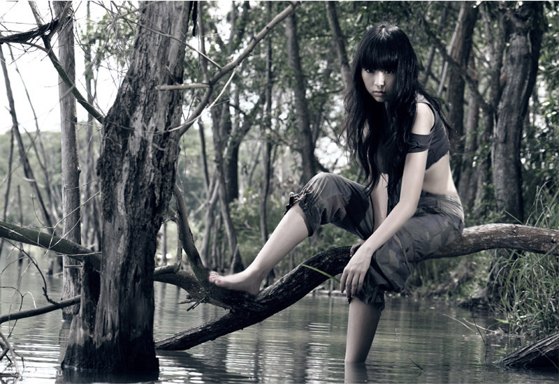 Female model photo shoot of Crystal Shong by derek_lu in Singapore