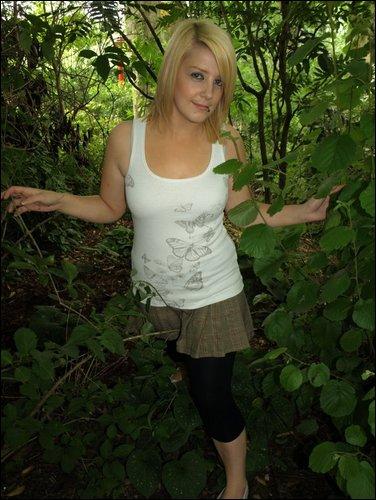 Female model photo shoot of natzk in botanic gardens