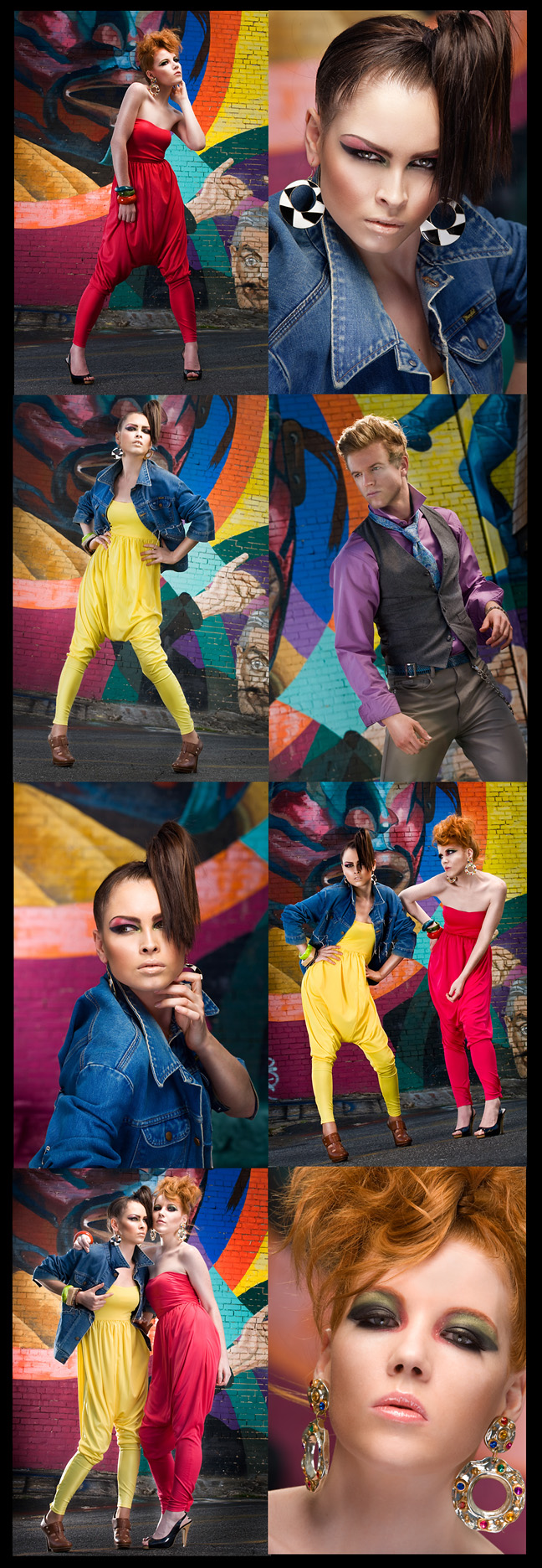 Male and Female model photo shoot of G Nelson Auge , sibila, NatashaRus and Michele Grey in Atlanta, Georgia, hair styled by B COMBS, makeup by Sky_ Is The Limit, clothing designed by Rafael Cox