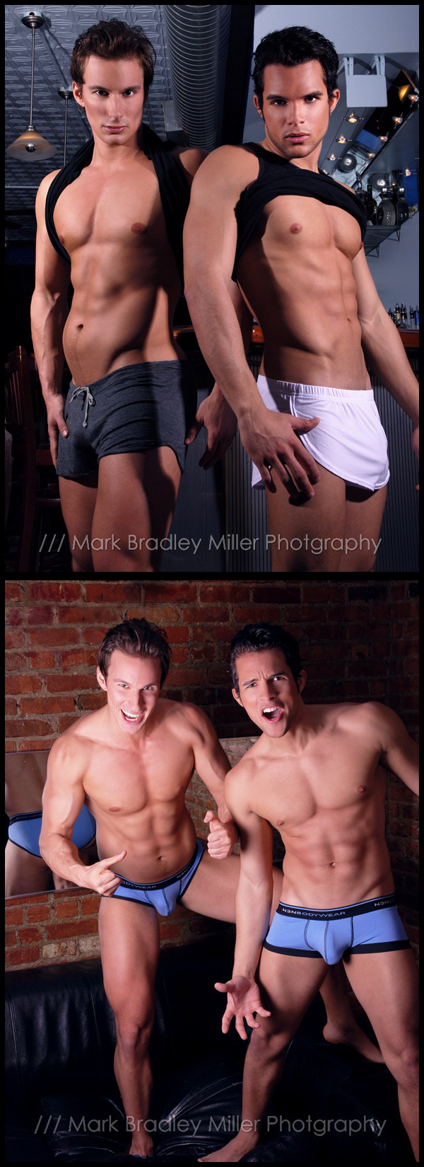Male model photo shoot of Mark Bradley Miller, Juan Carlos Ruiz and Athleticsarebest in Posh Bar, NYC