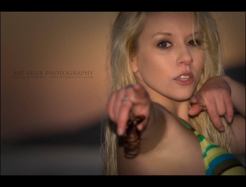 Female model photo shoot of Cassondra S by Art Silva in Santa Barbara,CA, makeup by Brittany McClelland MUA