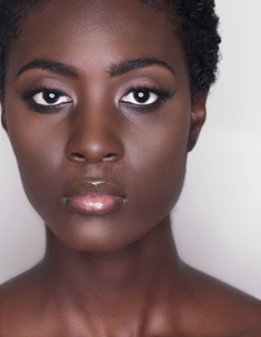 Female model photo shoot of The Roni Rasheedah by John Stephens, makeup by Keya