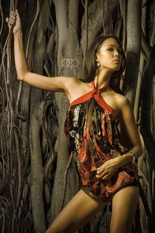 Female model photo shoot of Nicole Naone by Brandon Ching