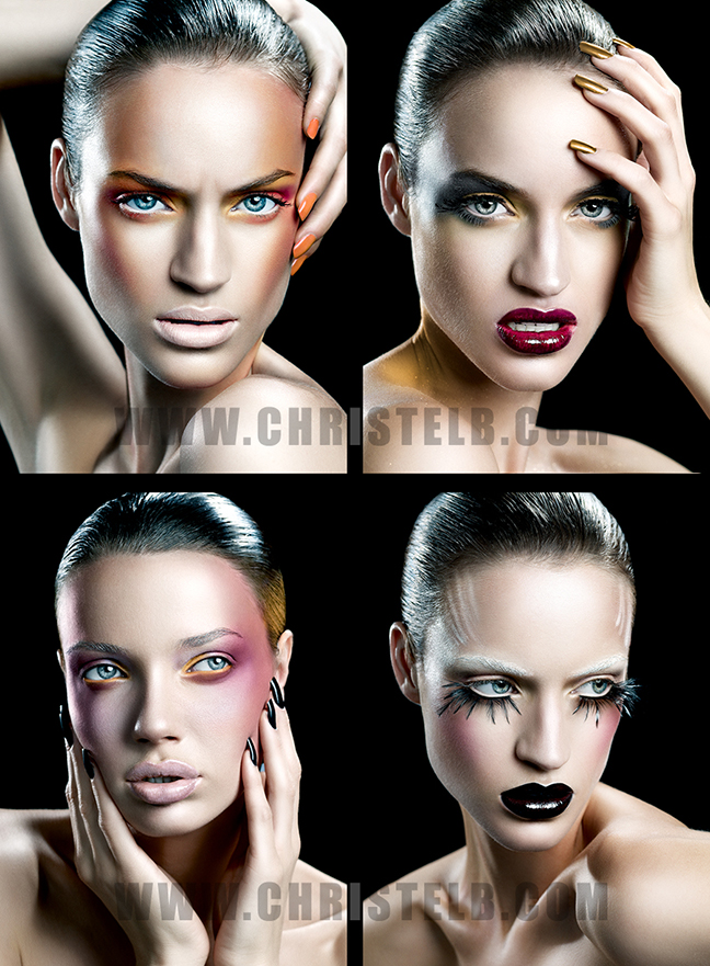Female model photo shoot of ChristelB in Studio West Village, makeup by DeShawn Hatcher