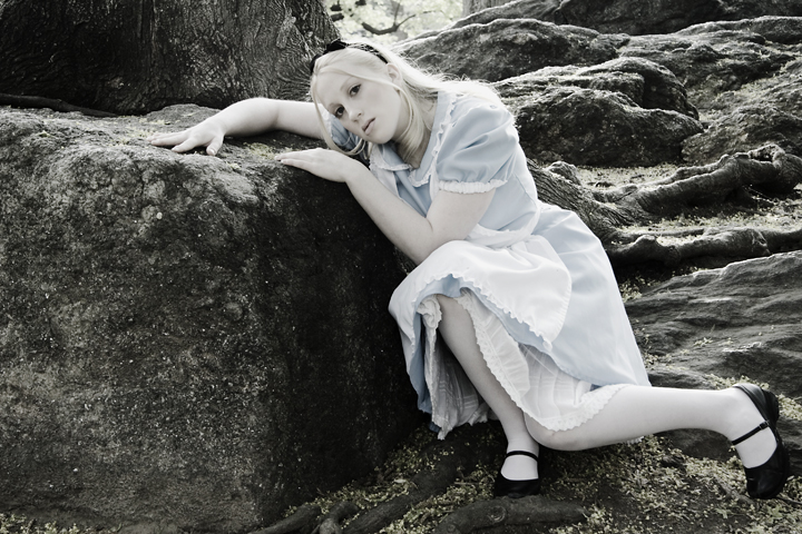 Female model photo shoot of Juliet Benoit in Wonderland