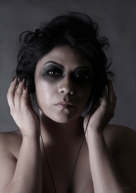 Male model photo shoot of Ayer-Eternal in Studio, makeup by Erica Salas