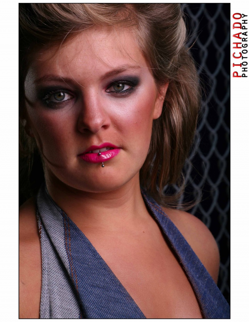 Female model photo shoot of Steph-Fancy in Metal Werks Garage - San Antonio, TX