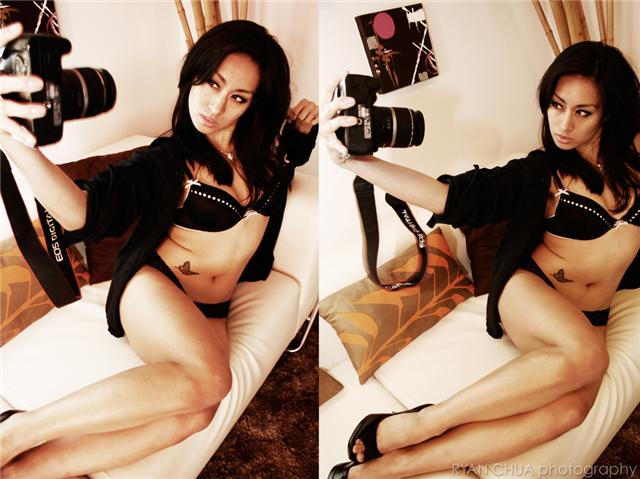 Female model photo shoot of Jaime Dollaga by Ryan Chua Photography
