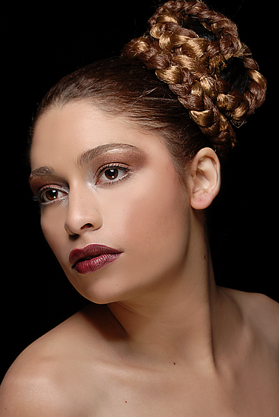 Female model photo shoot of Suki Irane by Ex Voto  Studio, makeup by Meagan Shea