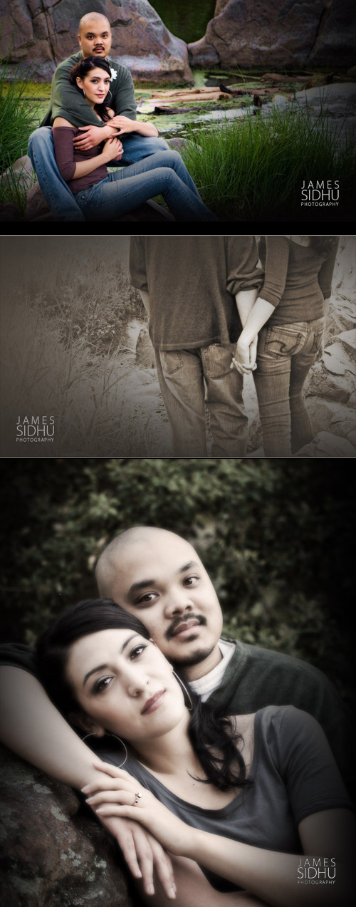 Male and Female model photo shoot of James Sidhu and -Briana- in san diego river