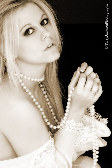 Female model photo shoot of Stefanie La Rue by TerryJacksonPhotography
