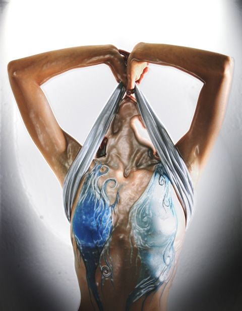 Female model photo shoot of body creations by Ryks