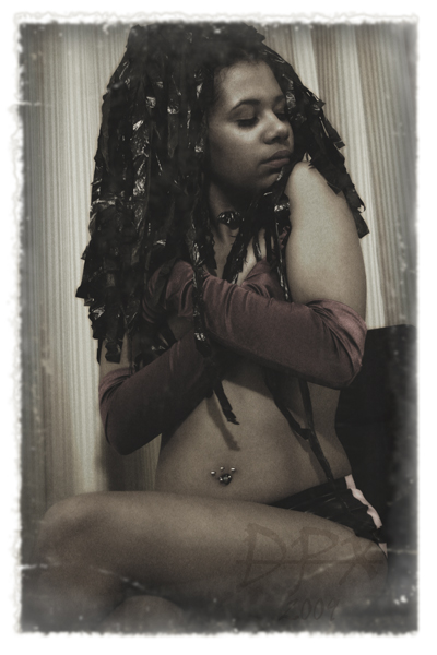 Female model photo shoot of Souly by mfd111801 in Providence, RI, hair styled by Sisters Of the Moon
