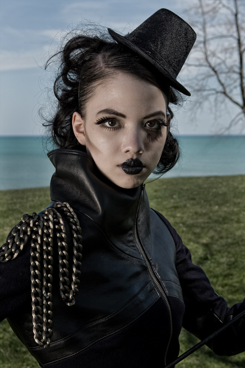 Female model photo shoot of v does hair and TrackBelle by Steven Sampang