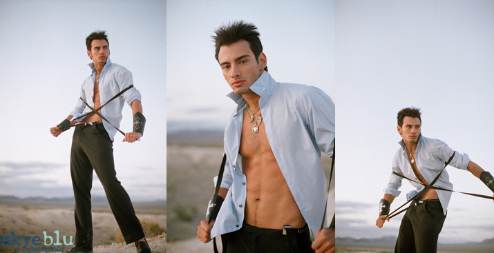Male model photo shoot of Joey Lopez by Danielle Biel, makeup by sienna g