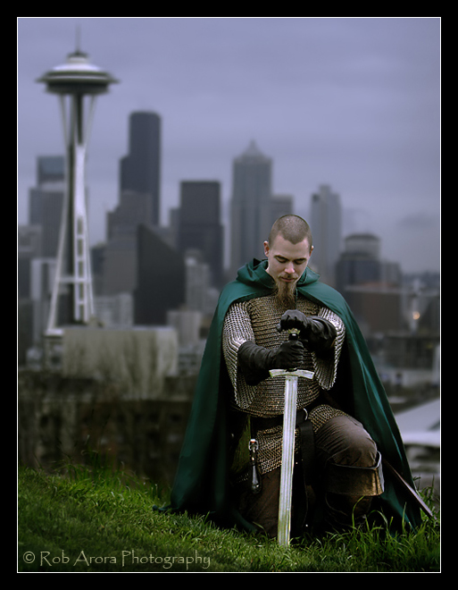 Male model photo shoot of Rob Arora in Kerry Park, Seattle, WA