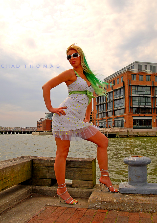 Female model photo shoot of Trixi Marquette by Chad e Thomas in Fells Point, Maryland