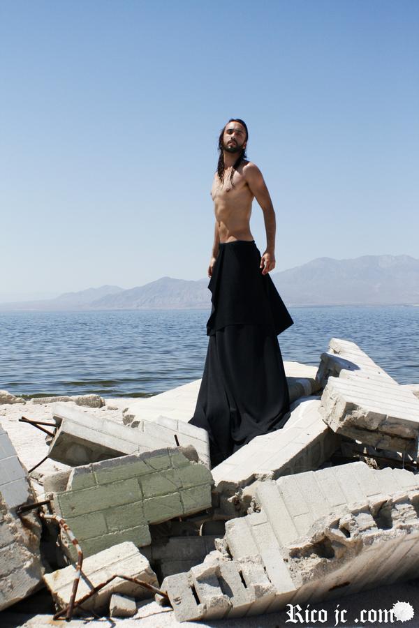 Male model photo shoot of Johnny Raymond Jr by Rico J C in Salton Sea