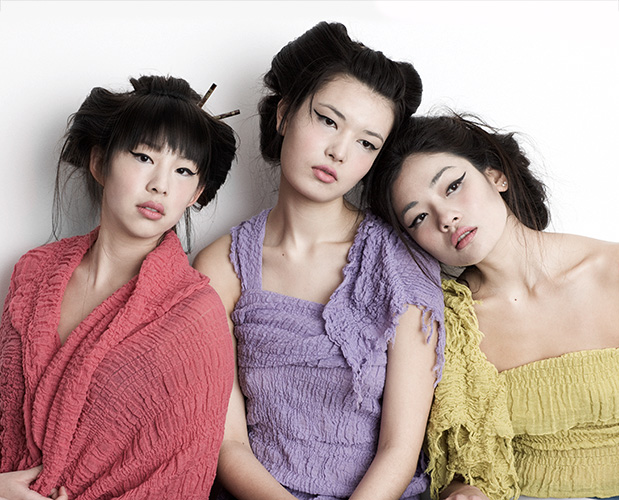 Female model photo shoot of Angie Yuan, Erica Chiaki and Cindy H, makeup by BellaChen