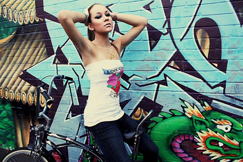 Female model photo shoot of Vee Tee by Nobody and No one