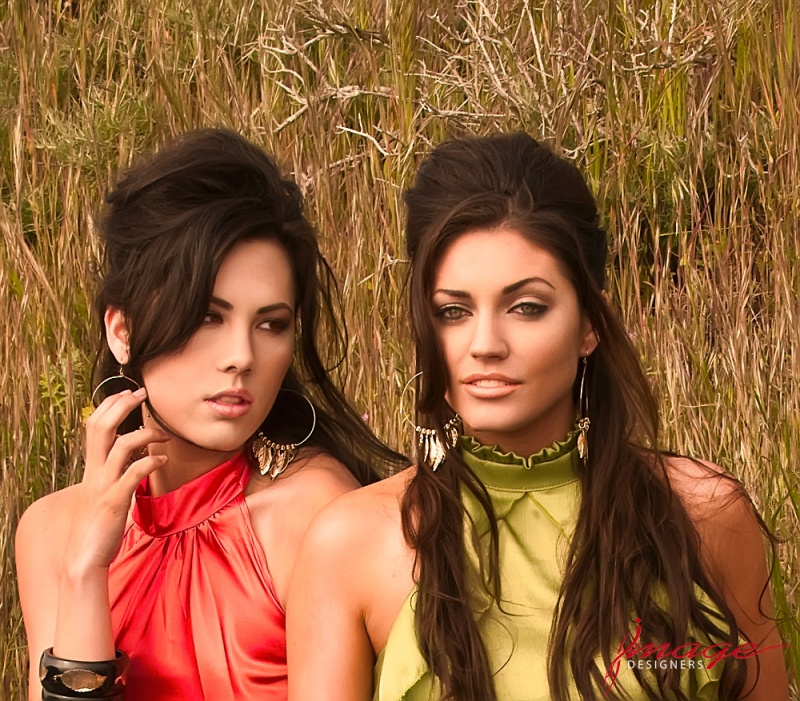 Female model photo shoot of Bridget Barry and Allison Pheleita by Image Designers, makeup by Francais Nick Andrade 